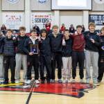 Photos courtesy Kenai Central High School
The Kenai Central High School boys varsity basketball team advances to the Class 3A state championships after winning first place in the South Central Conference Basketball Tournament, held March 5-7 in Kenai.