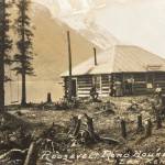 Photo postcard from the Jim Taylor Collection
The Roosevelt Road House, at Mile 26 of the Alaska Railroad and along the shore of Kenai Lake, circa 1910s. Popular in its day, the establishment became considerably more famous a few years later when Alaska Nellie Lawing was in charge.