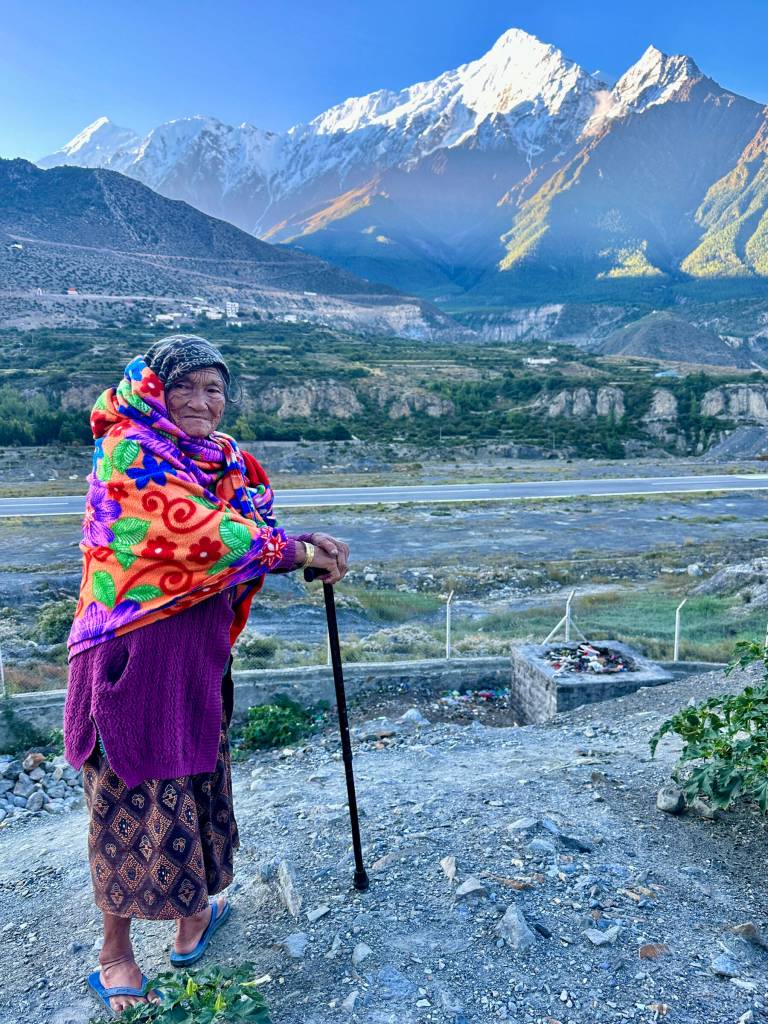 Nepali Woman is a photograph by Christina Whiting on display through June at the Homer Public Library in her collaborative exhibit with photographer Taz Tally, showcasing images from their 2025 trip to India and Nepal. Photo provided by Christina Whiting