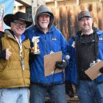 Riley Whitsitt (left), from McDade, Texas, wins ninth place during the 32nd annual Homer Winter King Tournament on Saturday, April 4, 2026, in Homer, Alaska. (Delcenia Cosman/Homer News)