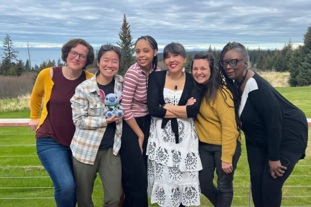 Photos courtesy Storyknife website
Storyknife Writers Retreat participants in May 2024 included Holly Zadra, Bea Chang, Lana Perez, Rena Priest, Hannah Markley and Sandra Jackson-Opoku.