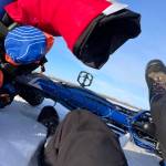 Science writer Ned Rozell took this photo while stuck in deep snow after falling off his bike on the Iditarod Trail between the villages of Galena and Koyukuk. (Photo by Ned Rozell)