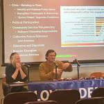 PhotoS by Therese Lewandowski
Constitution 101 featured Ginny Espenshade, former attorney and current Kenai Peninsula Youth Court director, and Jeff Meyers, Kachemak Bay Campus history and government professor.