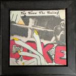 Coke, a collage on tile by Corrina Pariyar, on display in her solo exhibit at HCOA through May. (Image provided by Corinna Pariyar)