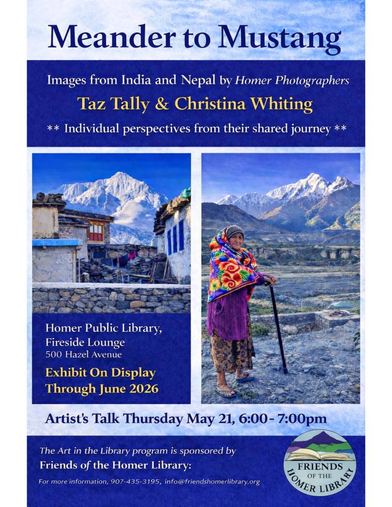 Meander to Mustang, an exhibit of images by photographers Taz Tally and Christina Whiting on display at the library, with a community talk on May 21. (Photo provided by Christina Whiting)