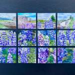 Lupine, a collaborative painting by members of the Kachemak Bay Watercolor Society, is on display at the Art Shop Gallery. (Photo provided by Art Shop Gallery)
