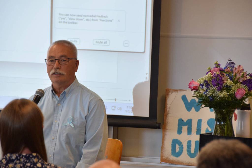 Matt Haney, the special cold case investigator on Anesha Duffy Murnanes case, discusses previously unreleased details on the investigation during the Duffys Journey to Justice community conversation on Saturday, May 2, 2026, at Kachemak Bay Campus in Homer, Alaska. (Delcenia Cosman/Homer News)