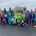 Girls on the Run and Let Me Run program mentors and youth participants pose for a photo after a celebratory 5K race on Sunday, May 10, 2026, on the Homer Spit Trail in Homer, Alaska. Photo courtesy Marcee Gray
