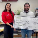 Local Voznesenka educator Zach Kudla also received a $1,000 Educators Professional Development Scholarship as he pursues his masters degree in school counseling. (Kayla Fox Rivers | The Homer Foundation)