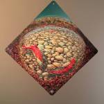 Photo provided by Dan Coe
INSET PHOTO Fish Eye Spawning, an acrylic painting by Dan Coe exhibiting at the Art Shop Gallery through June