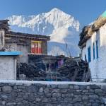 Nilgiri Himal View, a photograph by Taz Tally from his 2025 trek in Nepal, on display at the Homer Library through June in a collaborative photography exhibit with fellow trekker and photographer Christina Whiting (Photo provided by Taz Tal)