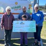 The Legs Misérables team of Jackie Liegibel, Jexenia Rosas, Samantha Martin, Felicia M. and Chris Clark came in second and donated $300 to Homer Animal Friends. (Courtesy Homer Steps Up)