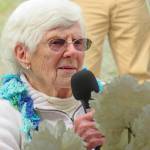 Margaret T. “Marge” Mullen excavated with a sawed-off clam shovel and an old coffee can and sending up buckets of till to her husband, Frank. (Contributed)