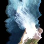 This hyperspectral image captures the mouth of Grewingk Creek, a glacial stream that originates at Grewingk Lake and drains the catchment of Grewingk Glacier, where it enters Kachemak Bay southeast of Homer. The creek water is milkier than the bays ocean water because it contains glacial sediments. (Photo by Martin Stufer/HyLab)