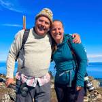 Hal Neace and guide Valisa Higman, who was his daughters elementary school classmate. (Hal Neace)