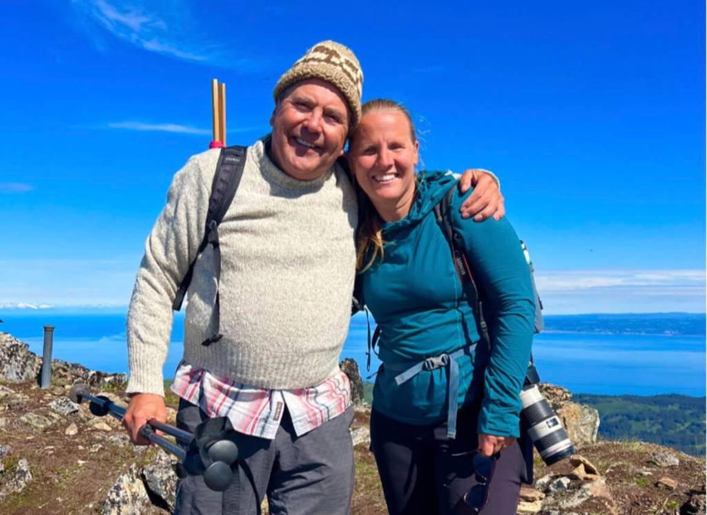 Hal Neace and guide Valisa Higman, who was his daughters elementary school classmate. (Hal Neace)