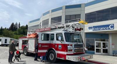 Kachemak Emergency Services vehicle parked outside the South Peninsula Hospital. (South Peninsula Hospital)